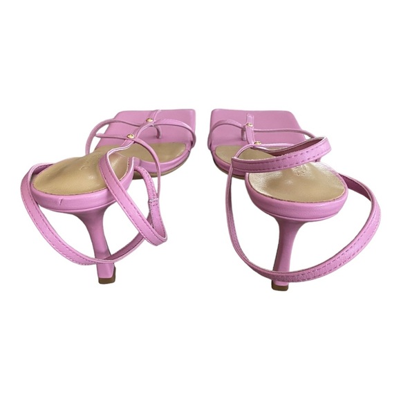 Tony Bianco Shoes New Tony Bianco Pink Stiletto Heels Sandals Slingback Thong Musk Leather 9